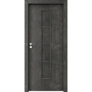 Porta STYL 2 s plnou doskou Betón Tmavý 